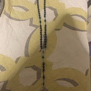 Elegant Black and Silver Beaded Necklace